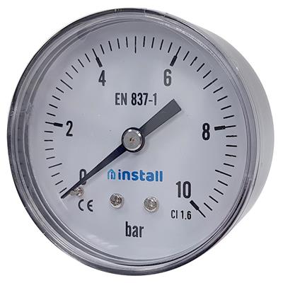 Install feszmérő 63-as 0- 6 bar hátsós