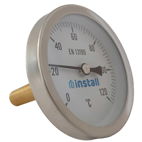 Install hőmérő 63-as 0-120°C 150mm