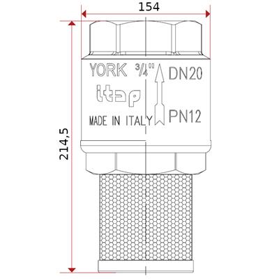 Visszacsapó+Szűrő 4" YORK