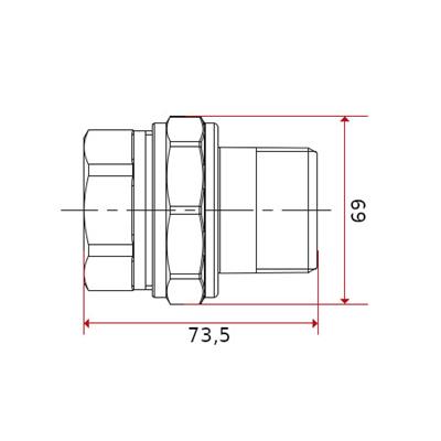 RADIÁTOR HOLLANDER 6/4" EGYENES króm