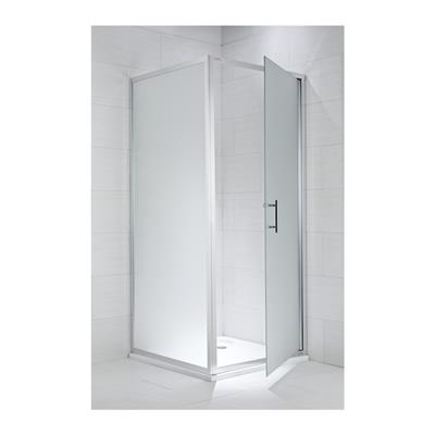 Jika Cubito Pure 100 zuhanyfal, rögzített, ezüst/átlátszó üveg, 98x195 cm