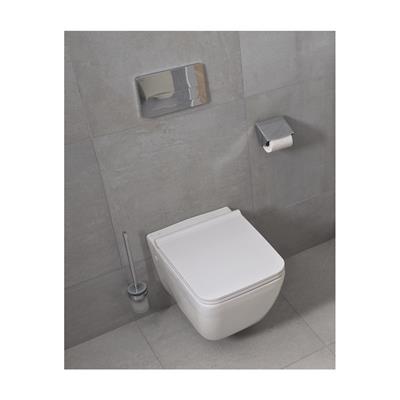 Jika Cubito Pure wc papírtartó, fedéllel, krómozott