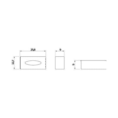 Jika Generic Kleenex doboz, fényes rozsdamentes acél, 25,8x12,7 cm
