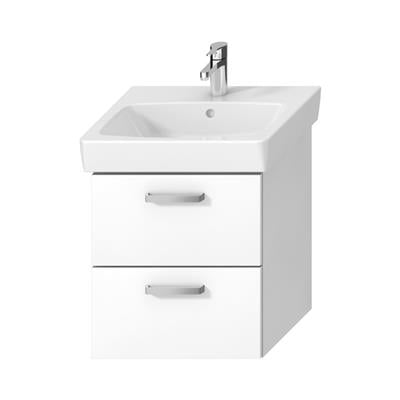 Jika Lyra Plus alsószekrény 55 cm-es mosdóhoz, 2 fiókkal, fehér, 49,1x41,6x55 cm
