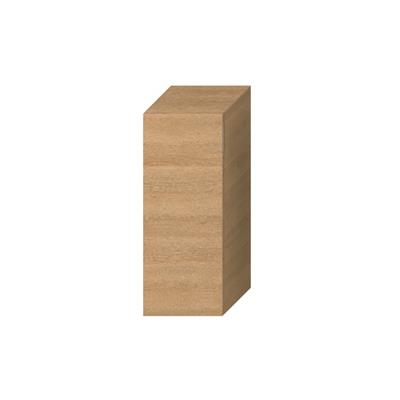 Jika Cubito-N középmagas szekrény, 1 ajtós, balos, 2 üvegpolccal, tölgy, 81x32,2x32 cm