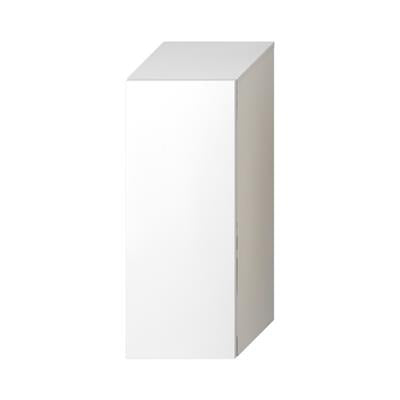 Jika Mio-N középmagas szekrény, 1 ajtós, balos/jobbos, 2 üvegpolccal, fényes fehér, 81x31,9x32,1 cm