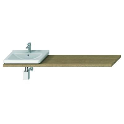 Jika Cubito-N 65-160 cm méretre vágható mosdótartólap, 1 kivágással, konzolok nélkül, tölgy