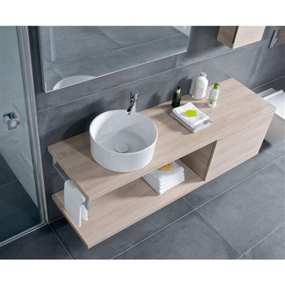 Jika Cubito Pure mosdó 40x16 cm, kerek, pultra szerelhető, túlfolyó nélküli, fehér