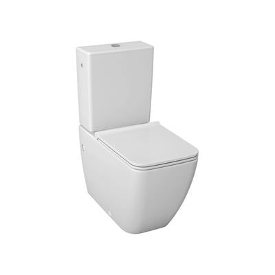 Jika Pure kombi wc, szögletes, mélyöblítésű, kettős kifolyású, Jikaperla, fehér