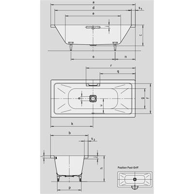 Kaldewei Conoduo fürdőkád, 170x75 cm (Modellszám:732) (235000010001)