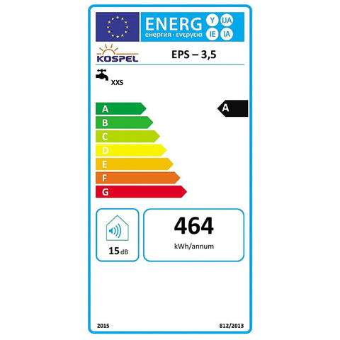 Kospel Vízmelegítő EPS 3,5kW fehér Twister
