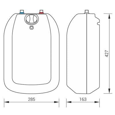 Kospel Luna vízmelegítő POC.D-5 Luna Inox mosogatóalá