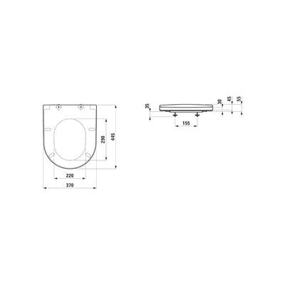 Laufen Pro S WC ülőke, Soft-Close