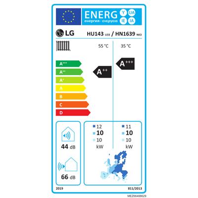 LG Therma-V - HN1636M.NK5 + HU143MA.U33 - osztott hőszivattyú 14,0 kW, 3 fázis (R410A)
