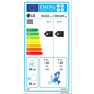 LG Therma-V - HN1636M.NK5 + HU163MA.U33 - osztott hőszivattyú 16,0 kW, 3 fázis (R410A)