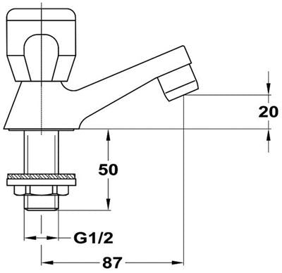 Mofém Eurosztár állószelep 146-0042-00