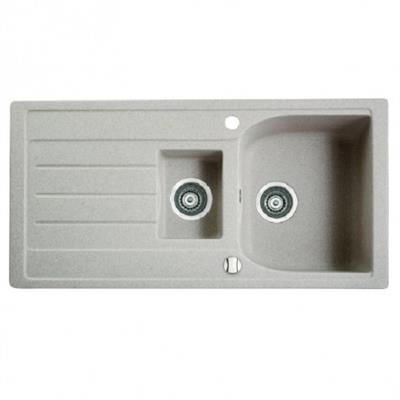 Marmorin Lukka mosogató gránit 1 medence + csepegtető + gyümölcsmosó (white) 140 513 006