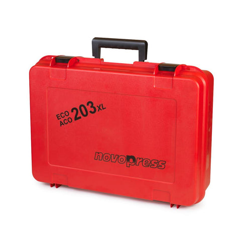 Novopress ECO203 elektrohidraulikus présszerszám tárolódobozban, 230V