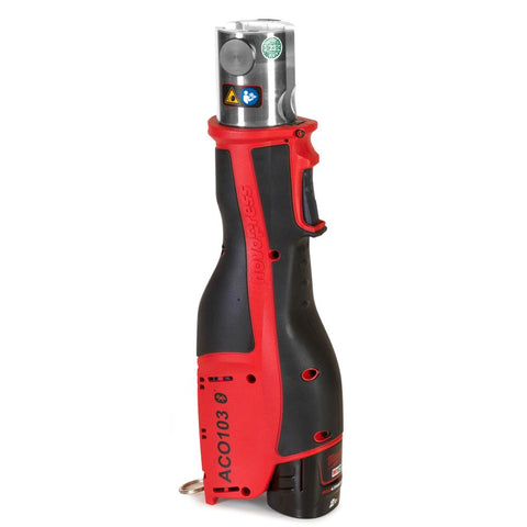 Novopress ACO103BT elektrohidraulikus akkus présszerszám tárolódobozban, 1db 12V 2Ah akkuval