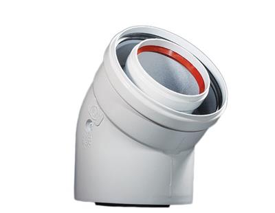 P.Sys 80/125 alu/alu 45° ív (2db/doboz)***