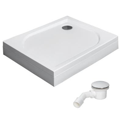 Radaway Delos D zuhanytálca 100x75 akril, levehető előlap + láb + ST90 szifon, jobbos (4D17515-03R)