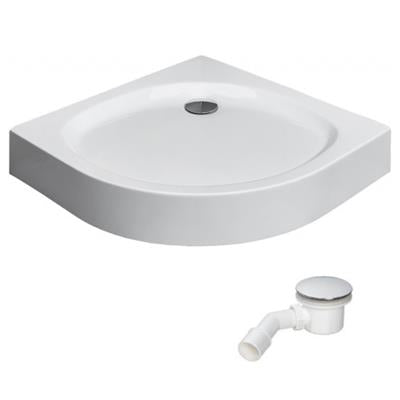 Radaway Patmos A zuhanytálca 90x90 akril, levehető előlap + láb + ST90 szifon (cikkszám: 4S99155-03)