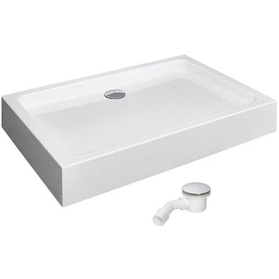 Radaway Laros D zuhanytálca 100x80 cm akril, előlap+láb+ST90 szifon (cikkszám: SLD81017-01)