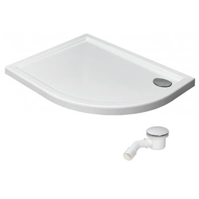 Radaway Tasos E zuhanytálca 100x80 akril, lapos, ST90 szifonnal, balos (cikkszám: STE1086-30L)