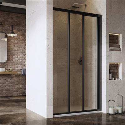 RAVAK Zuhanyajtó ASDP3-120 198 fekete+Grape üveg