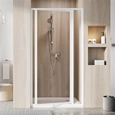 Ravak SDOP 80 zuhanyajtó fehér+ transparent 195 cm - kifutó