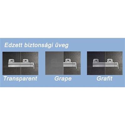 Ravak BLDP2-100 zuhanyajtó fehér + transparent