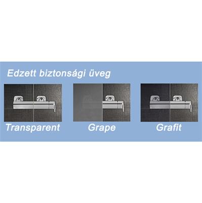 Ravak BLDP2-120 zuhanyajtó fehér + transparent