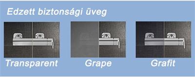 Ravak BLDP2-120 zuhanyajtó szatén + transparent
