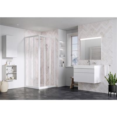 Ravak ASRV3-75 198 zuhanykabin, fehér+Transparent üveg