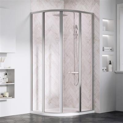 Ravak SKCP4-80 195 zuhanykabin, szatén+Transparent üveg