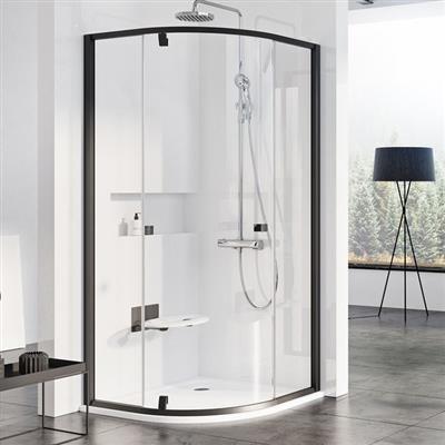 Ravak PSKK3-100 Zuhanykabin, fekete +Transparent