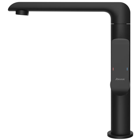 Ravak FL 016.20 Flat Black mosogató csaptelep, leeresztő nélkül, fekete