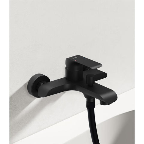 Ravak FL 022.20 Flat Black kád csaptelep, fali, fekete