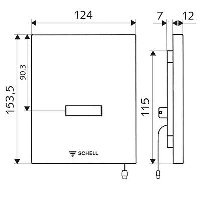 SCHELL Vizelde 230V infra Compact2 fehér - kifutó