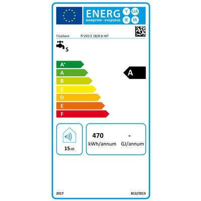 Vaillant electronicVED pro VED E 18/8 B INT átfolyó rendszerű, elektromos készülék