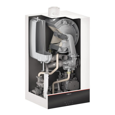 Viessmann Vitodens 100-W S1 19 kondenzációs gázkazán, fűtő,  közdarabbal, egyedi kiv. 19kW