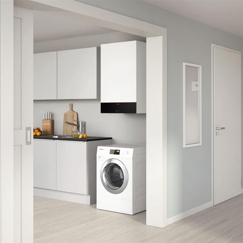 Viessmann Vitodens 111-W S1 19 kondenzációs gázkazán, kombi, tárolós (46l), közdarabbal,egyedi kiv.