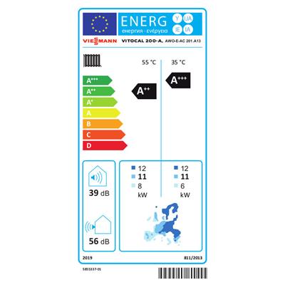 Viessmann Vitocal 200-A AWO-E-AC 201.A13 monoblokk hőszivattyú, 3 fázis