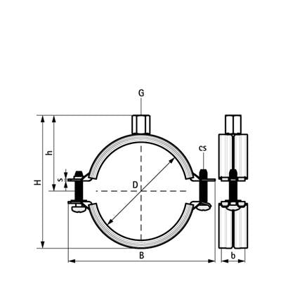 Walraven csőbilincs gumibetétes 2S M8/10 75-81mm