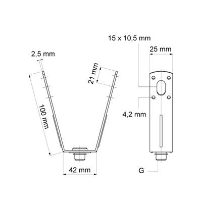 Walraven trapéz függesztő BIS VdS  M10