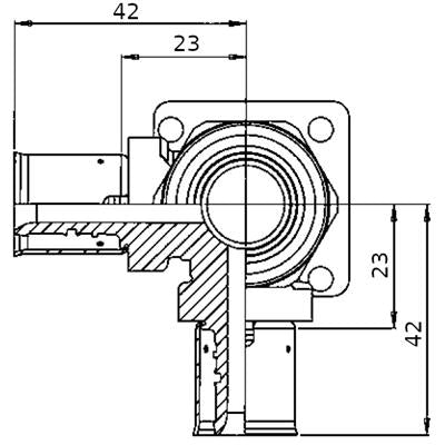 Wavin K1 Kettős falikorong 16x1/2"x16