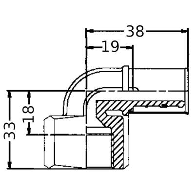 Wavin K1 Könyök BM 90° 16-1/2"
