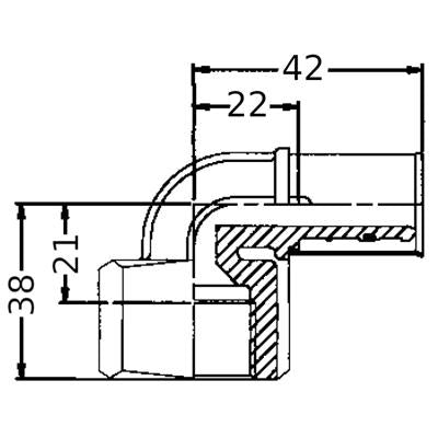 Wavin K1 Könyök BM 90° 20-3/4"