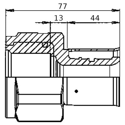Wavin K1 Csatlakozó BM 40x5/4"