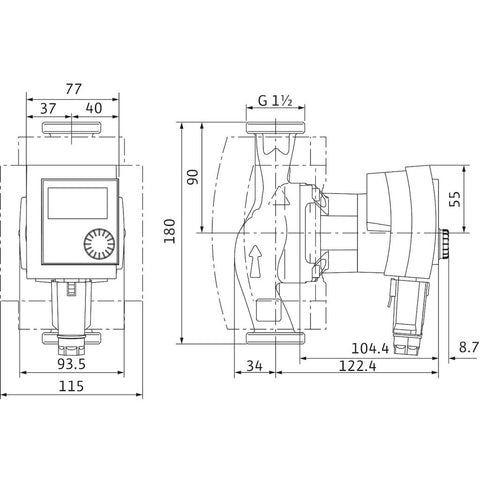 WILO sziv. STRATOS PICO-Z 25/1-6